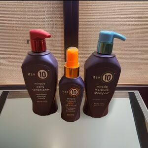 ITS A 10 Miracle Moisture Shampoo & Our Miracle Conditioner + Leave In Keratin